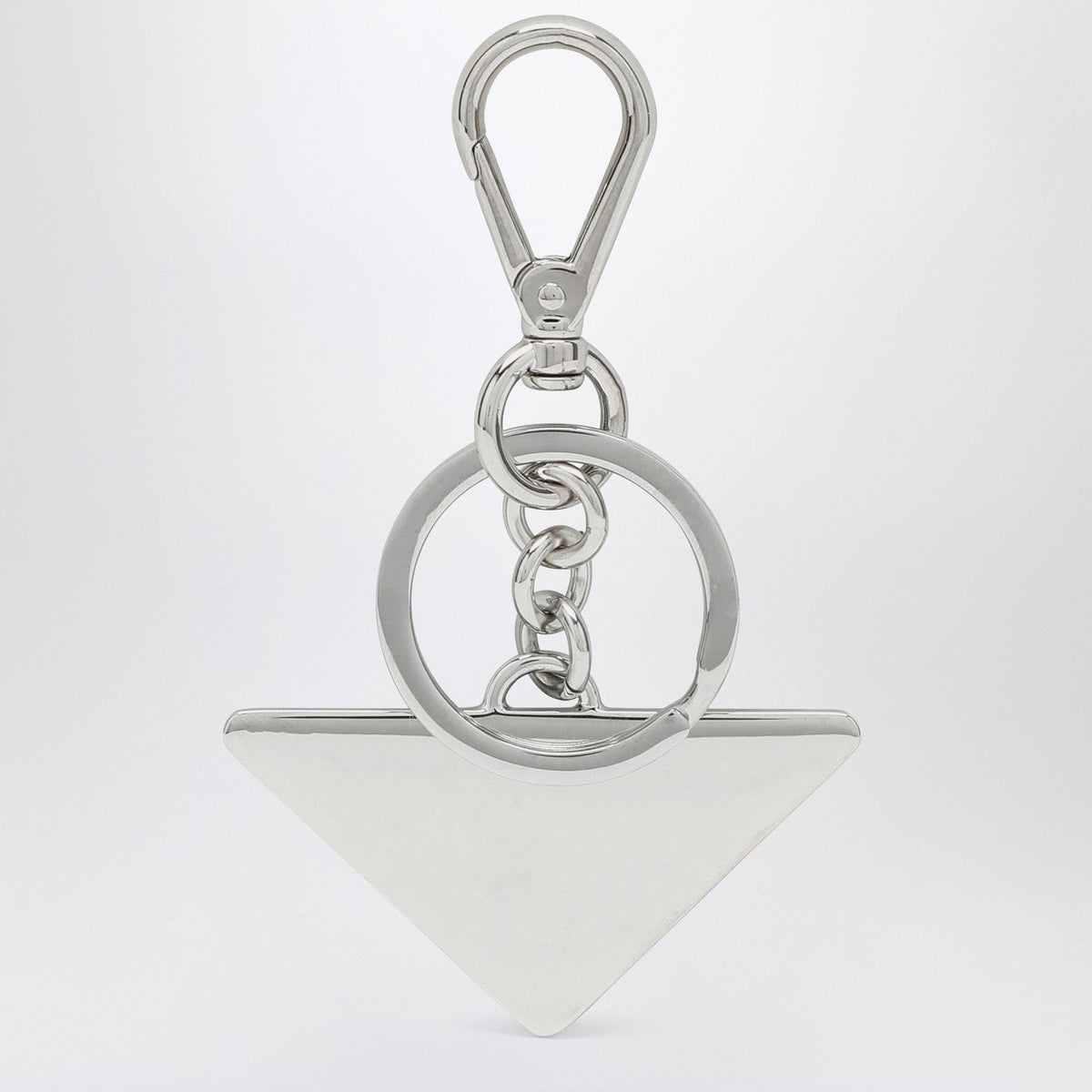 Prada Black Metal Keyring Men PRADA