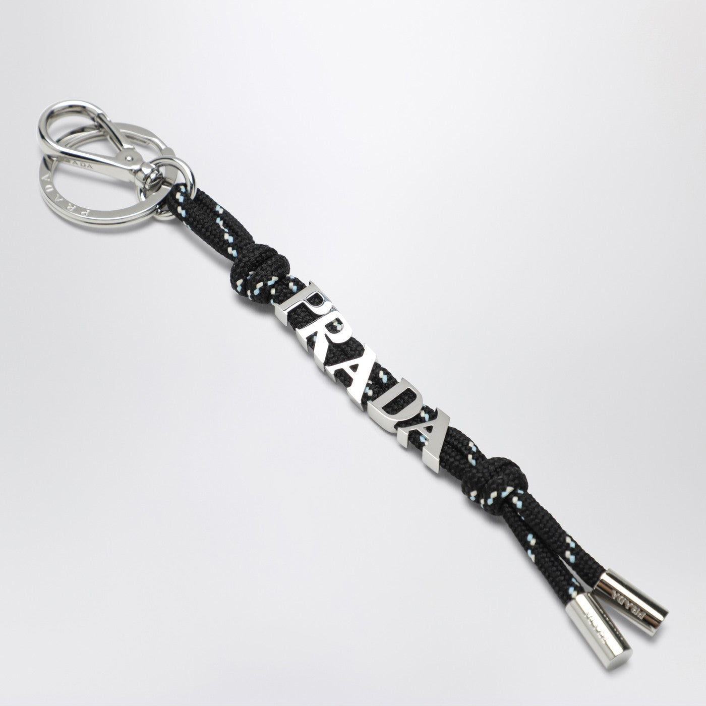 Prada Prada Speedrock Key Holder In Black Ribbon Men PRADA