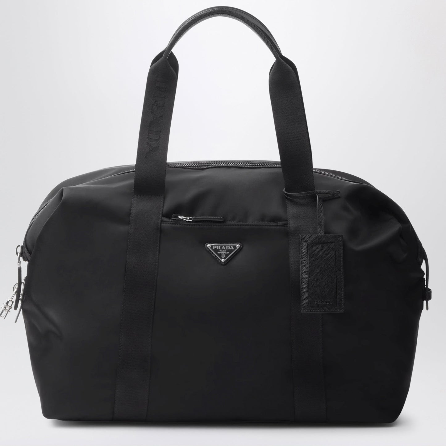 Prada Black Re-Nylon And Saffiano Travel Bag Men PRADA
