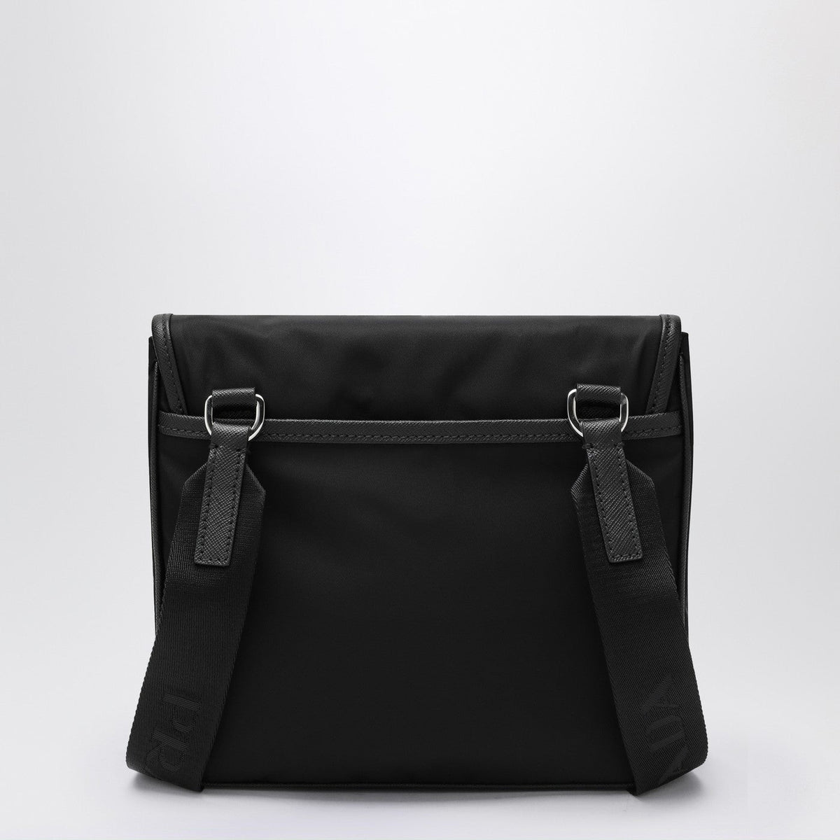 Prada Shoulder Bag In Re-Nylon And Black Saffiano Men PRADA