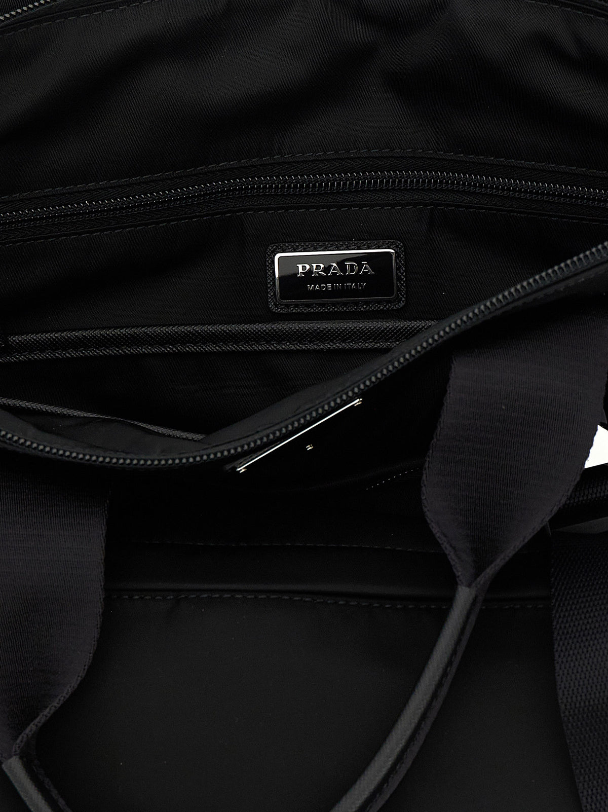 Prada Men Re-Nylon And Saffiano Backpack Shopping Bag PRADA
