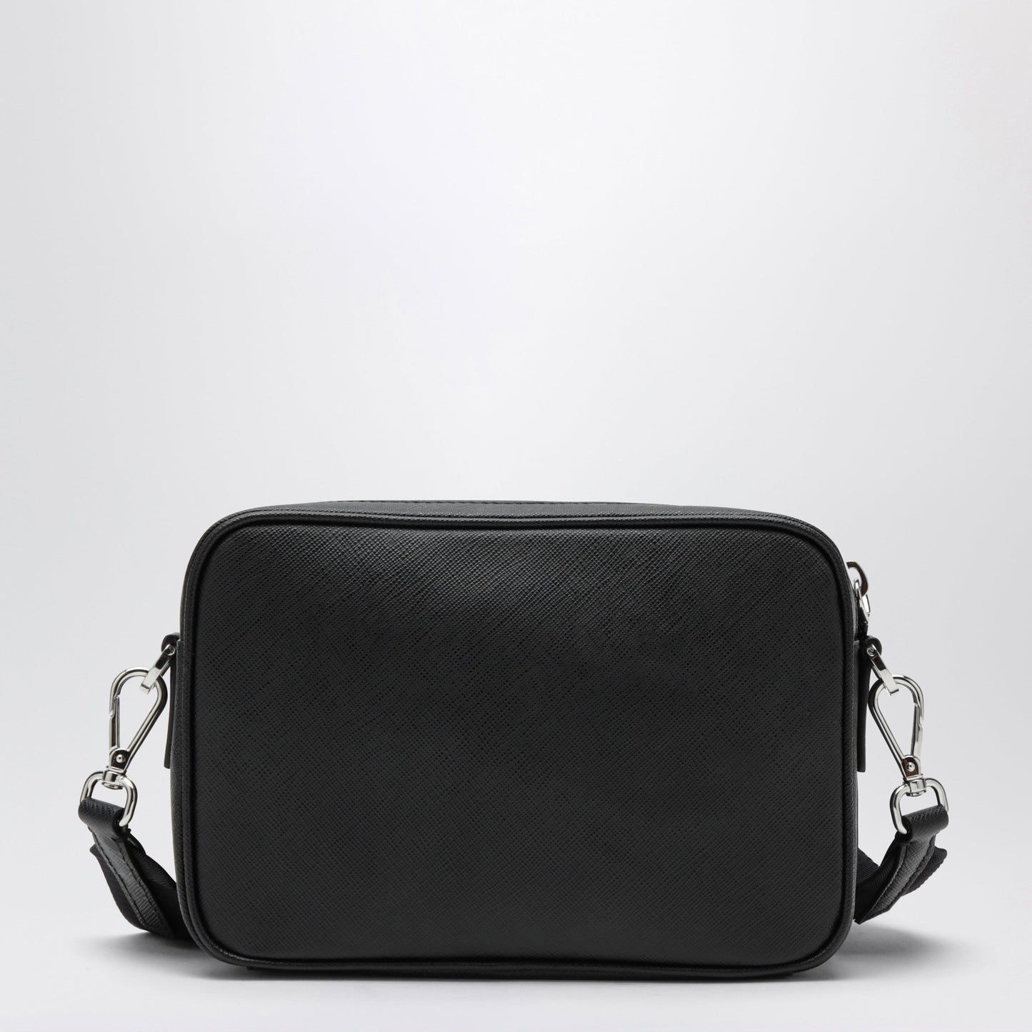 Prada Saffiano Leather Crossbody Bag In Black Men PRADA