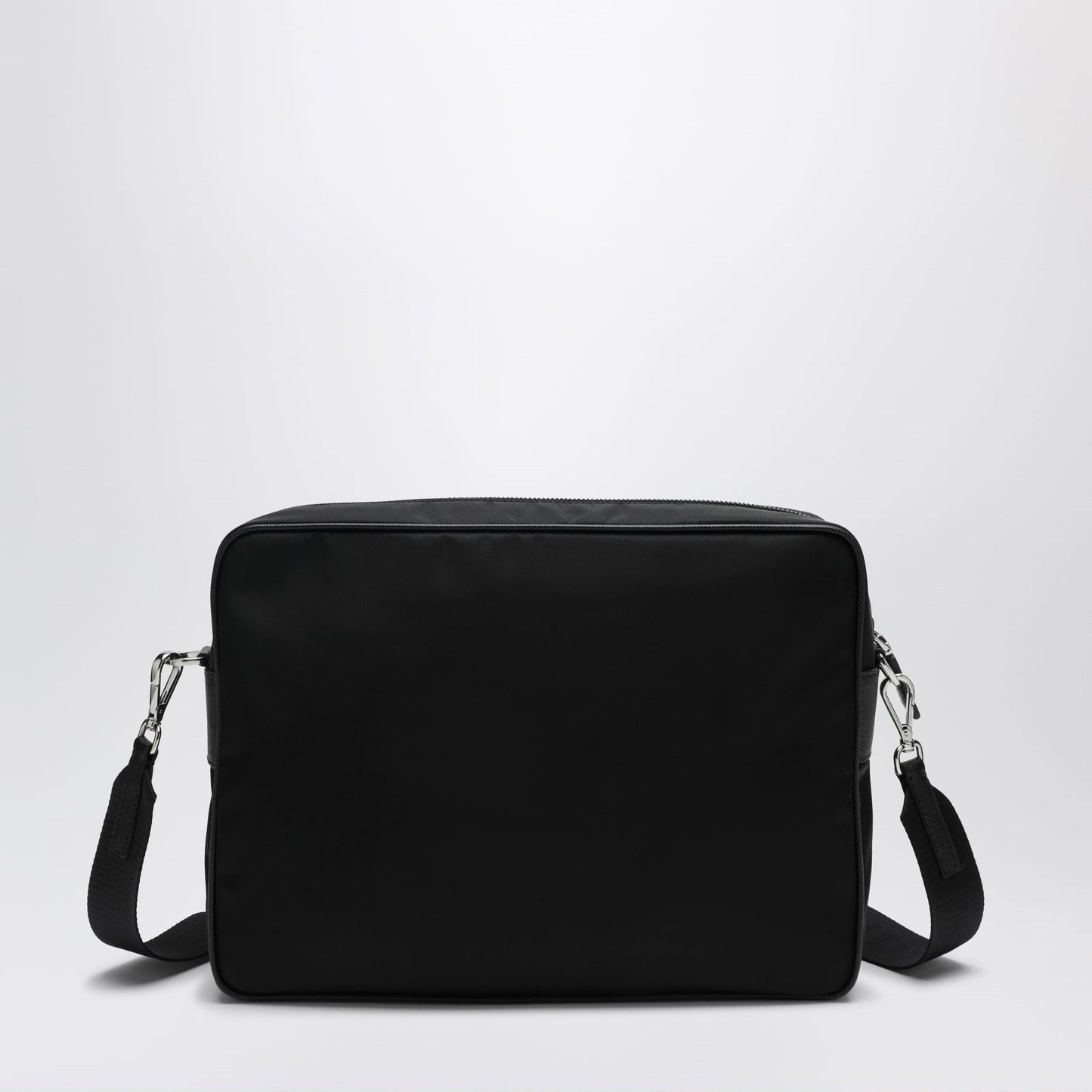 Prada Re-Nylon And Saffiano Leather Crossbody Bag In Black Men PRADA