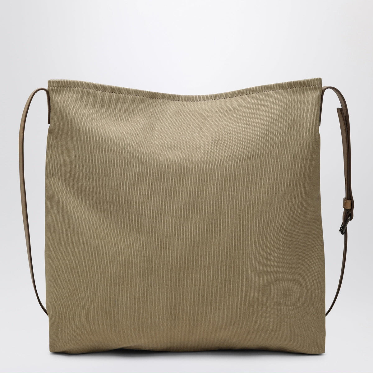 Prada Khaki Prada Route Canvas And Leather Crossbody Bag Men PRADA