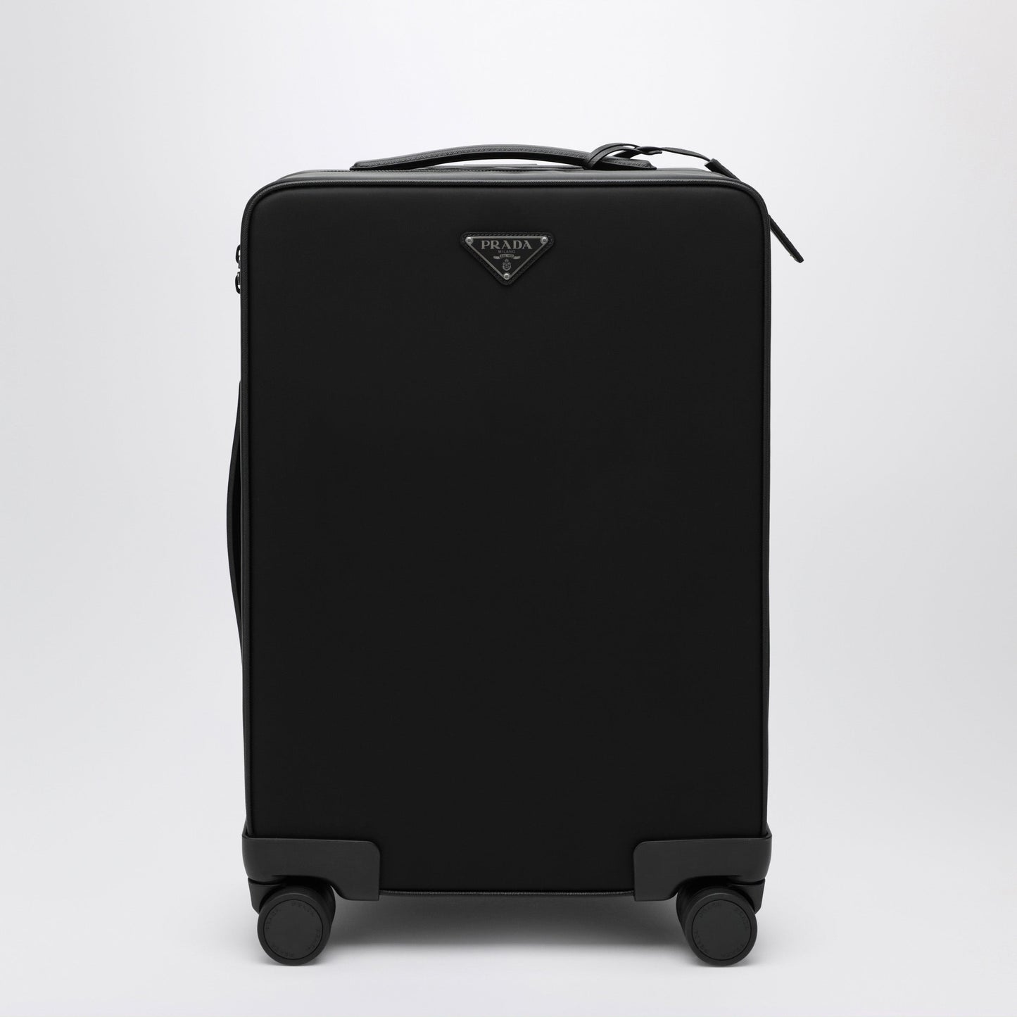 Prada Black Re-Nylon And Saffiano Cabin Trolley Men PRADA
