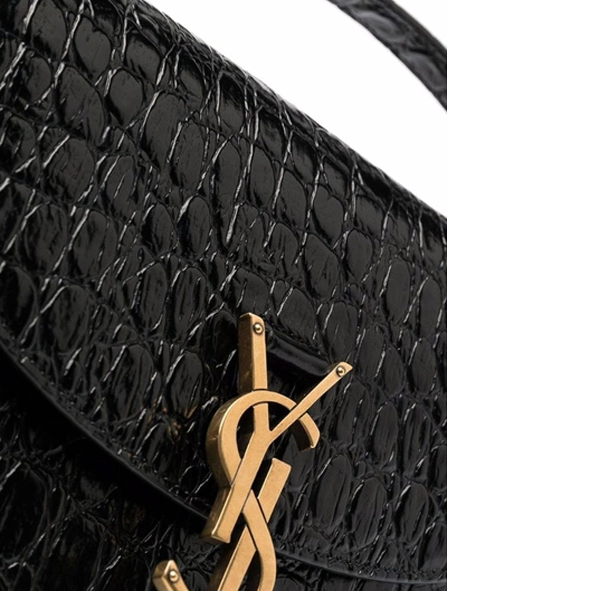 Saint Laurent Kaia Croco Shoulder Bag Women SAINT LAURENT