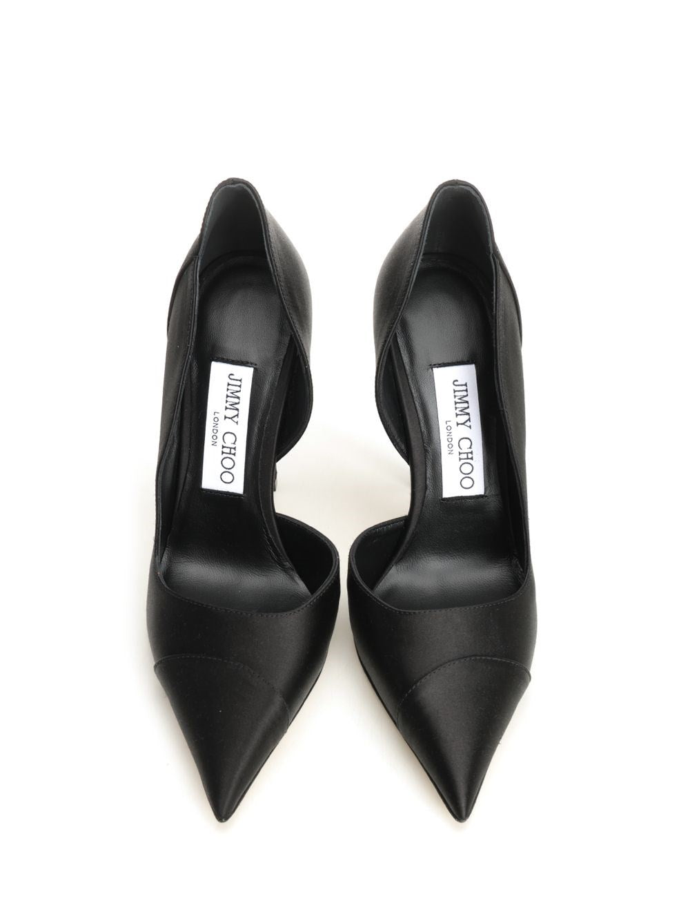 Jimmy Choo Women Brigitte Décolleté In Black Satin JIMMY CHOO