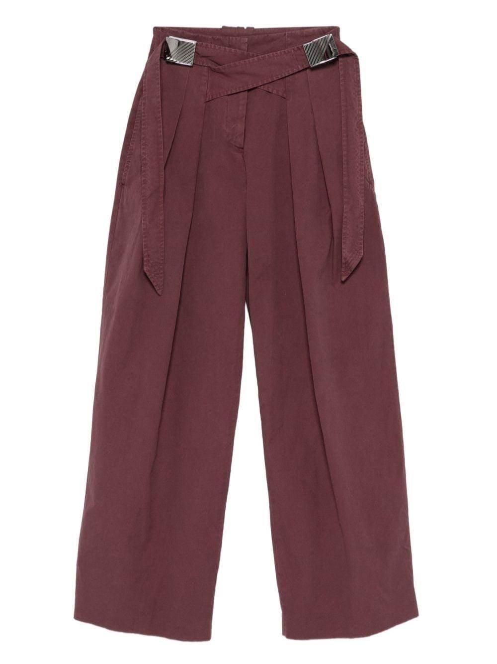 The Attico Women Canvas Trousers THE ATTICO