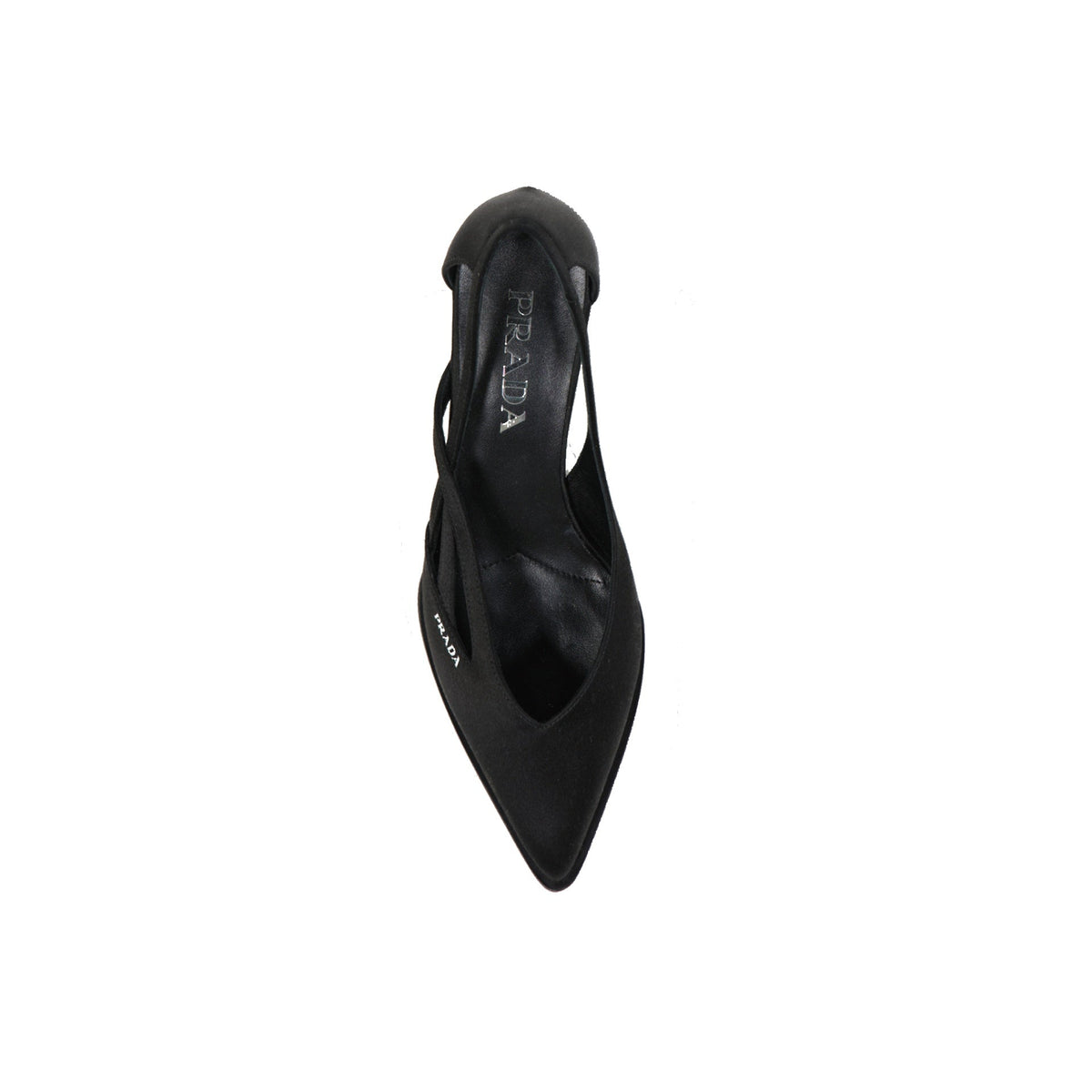 Prada 55Mm Cut-Out Satin Pumps Women PRADA
