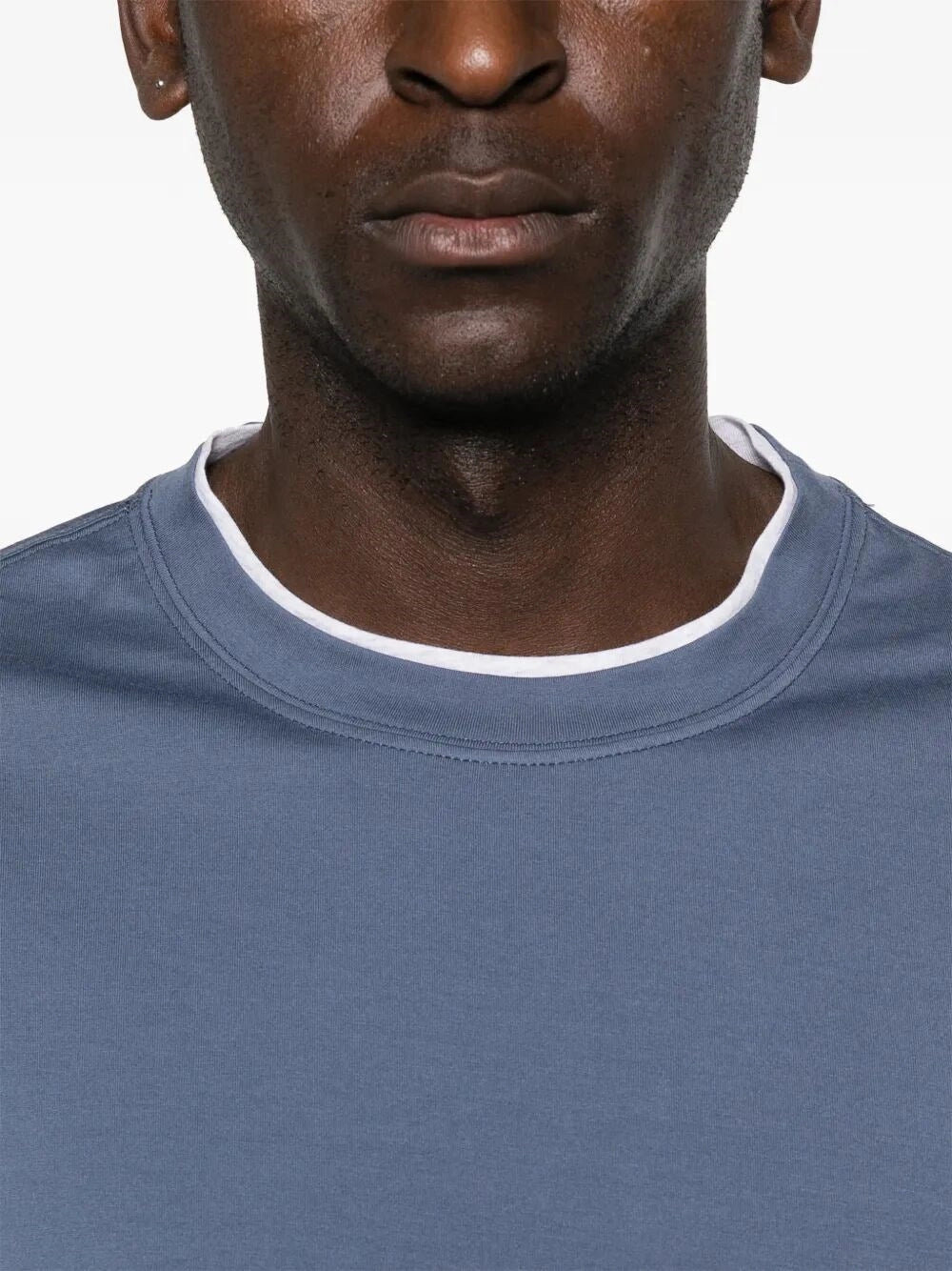 Brunello Cucinelli Men T-Shirt With Faux-Layering BRUNELLO CUCINELLI