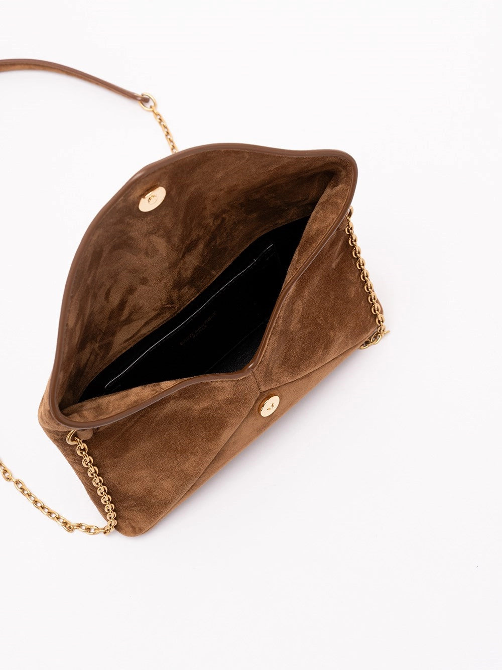 Saint Laurent Women Cassandre Small Chain Pouch In Suede SAINT LAURENT