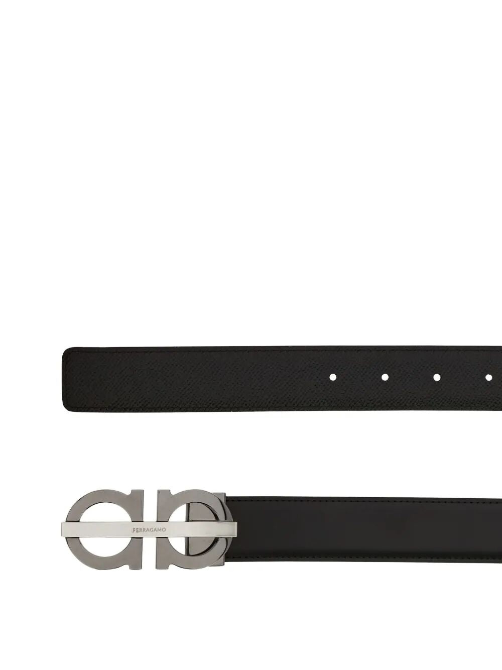 Ferragamo Men Gancini Smooth Leather Reversible Belt FERRAGAMO