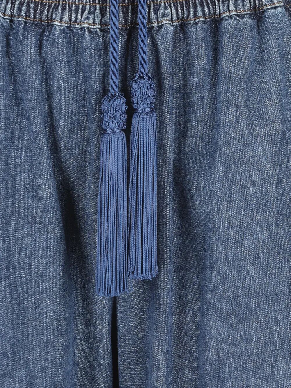 Valentino Garavani Women Tassel-Detail Wide-Leg Jeans VALENTINO GARAVANI