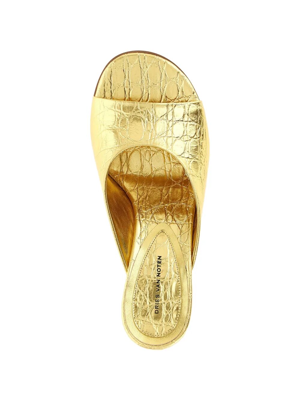 Dries Van Noten Women Open-Toe Leather Mules DRIES VAN NOTEN