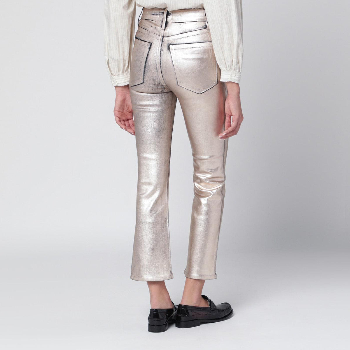 Frame Champagne The Reboot Cropped Trousers Women Frame