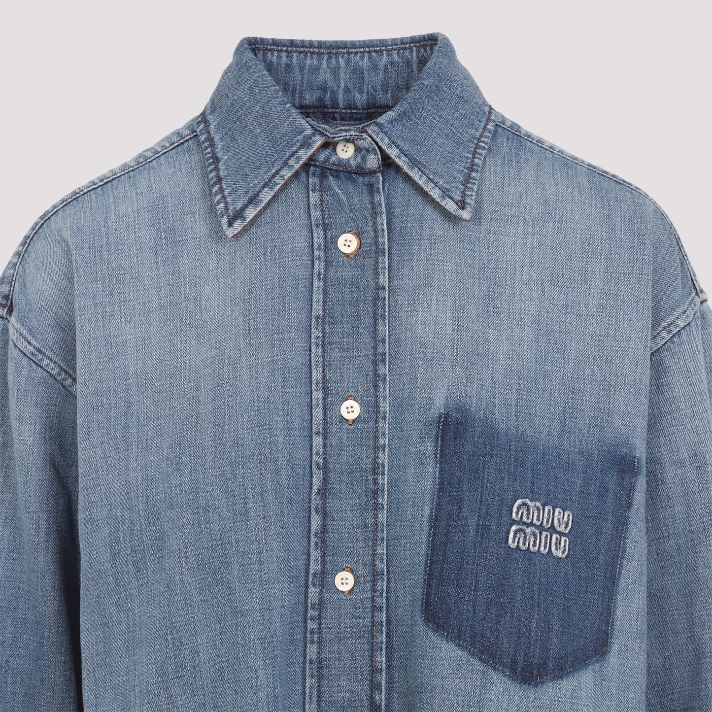 Miu Miu Denim Shirt Women MIU MIU