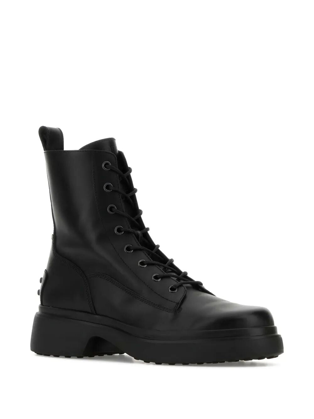 Tod's Women Platform Leather Combat Boots TOD'S