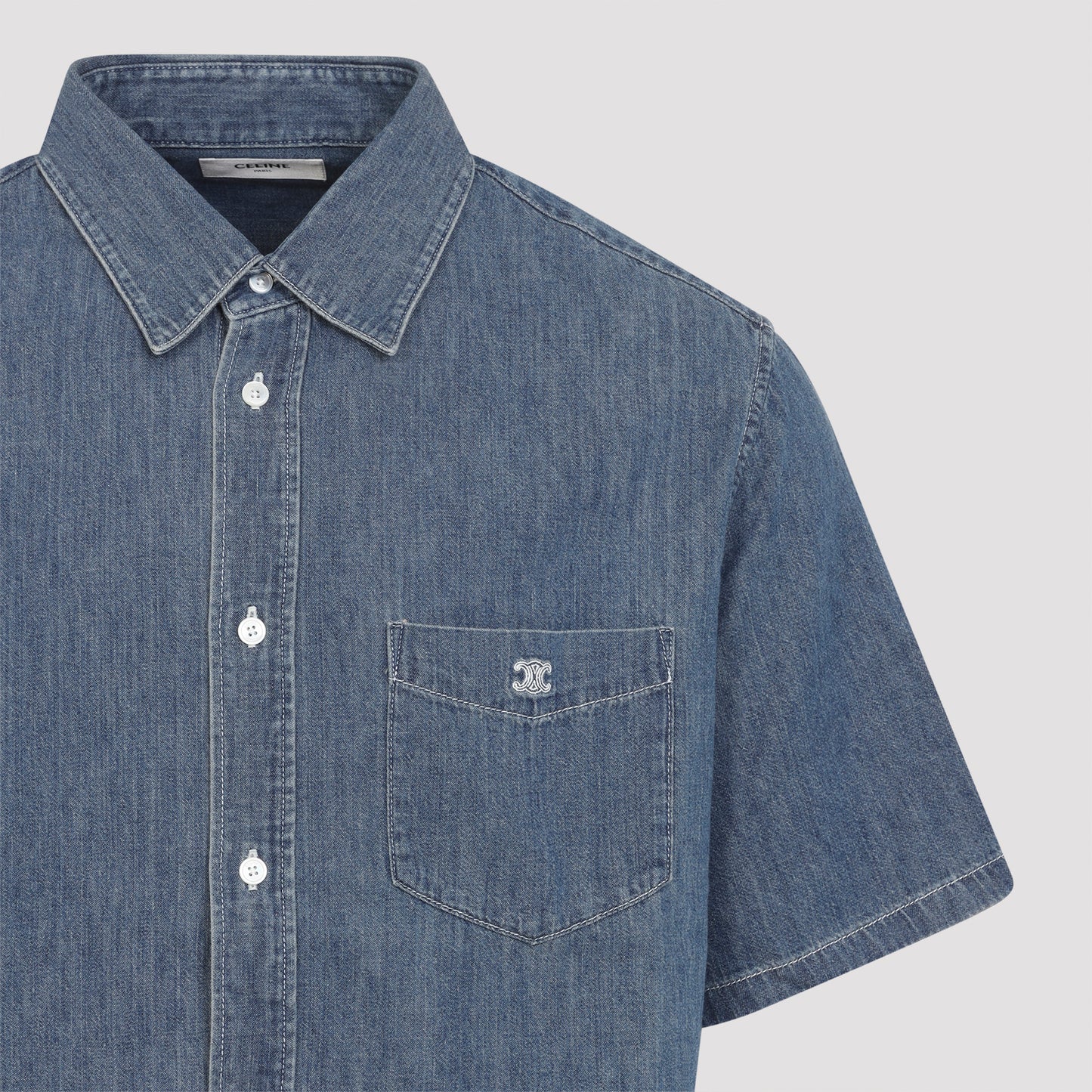 Celine Cotton Bowling Shirt Men CELINE