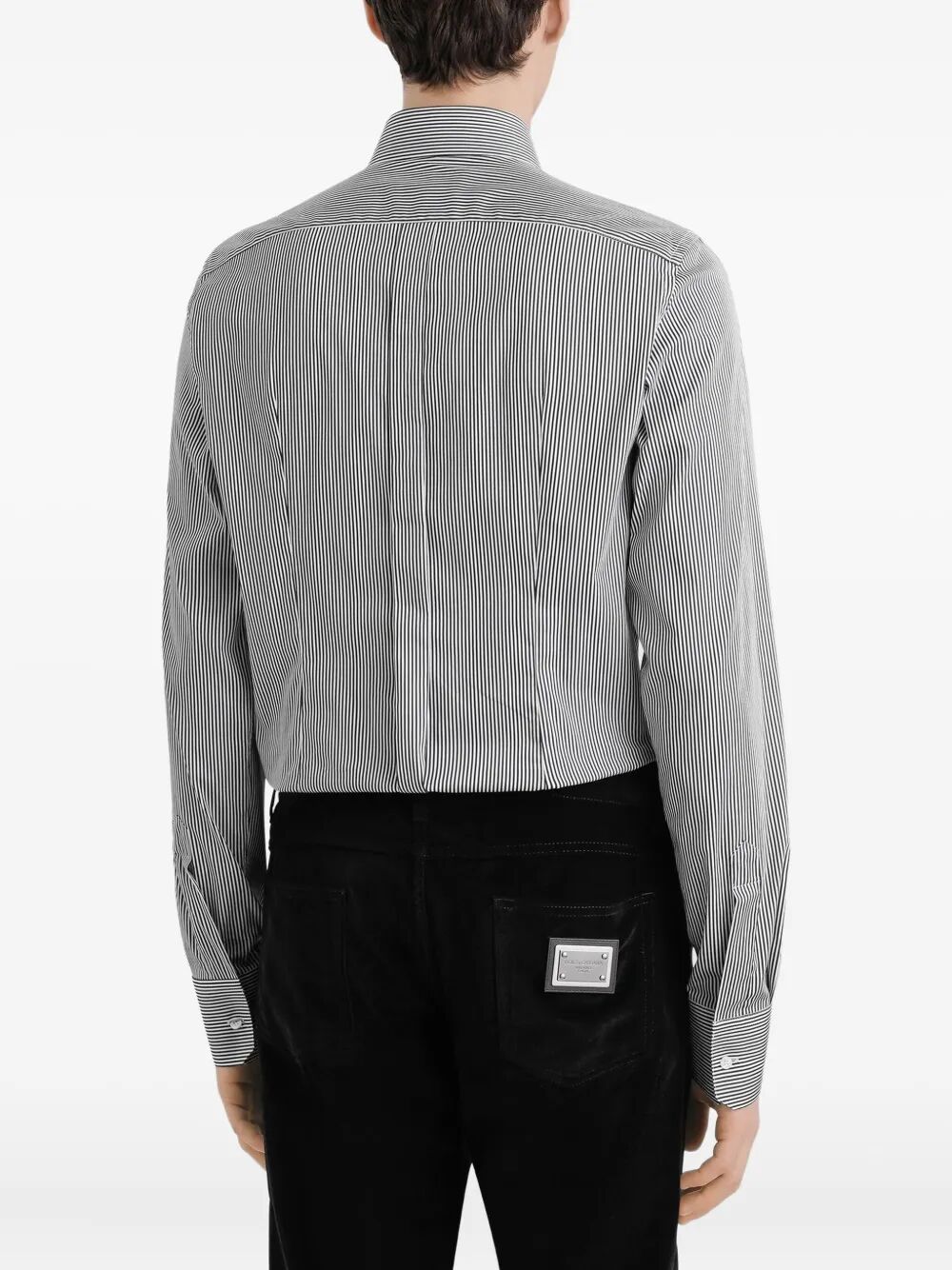Dolce & Gabbana Men Striped Cotton Shirt DOLCE & GABBANA