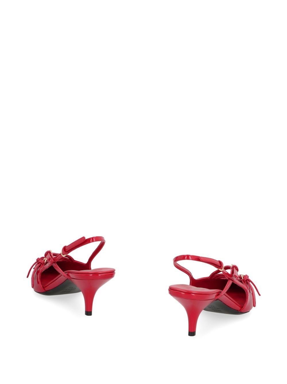 Miu Miu Women Patent Leather Slingbacks With Buckles MIU MIU