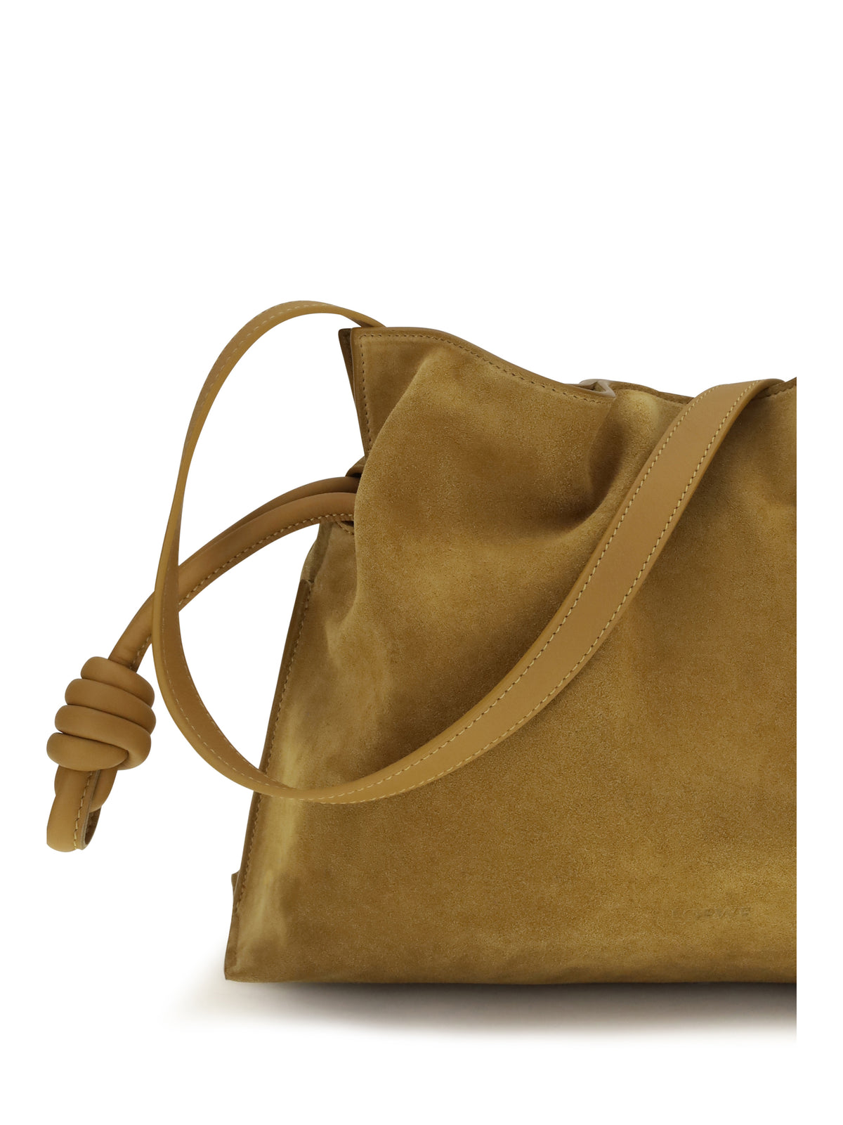 Loewe Women Medium Flamenco Clutch Suede Handbag LOEWE