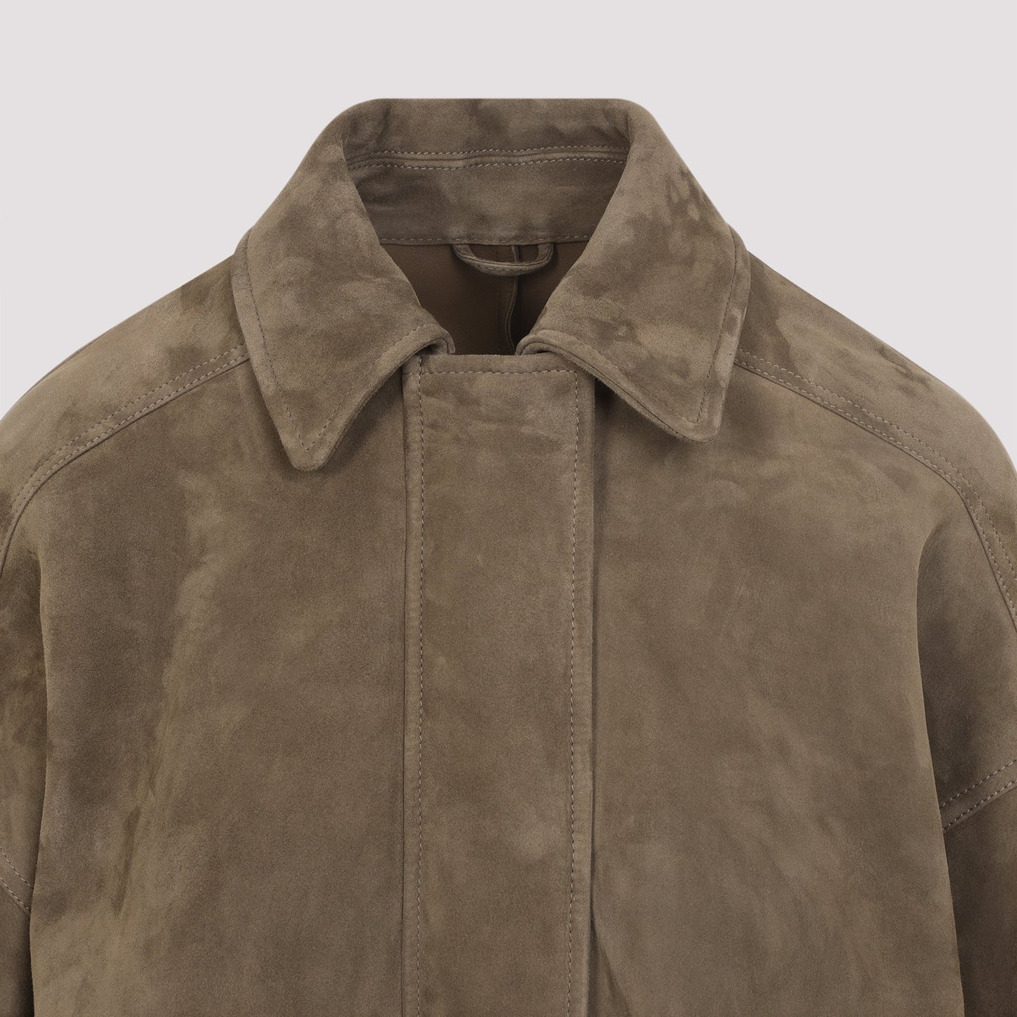Brunello Cucinelli Suede Leather Jacket Women BRUNELLO CUCINELLI