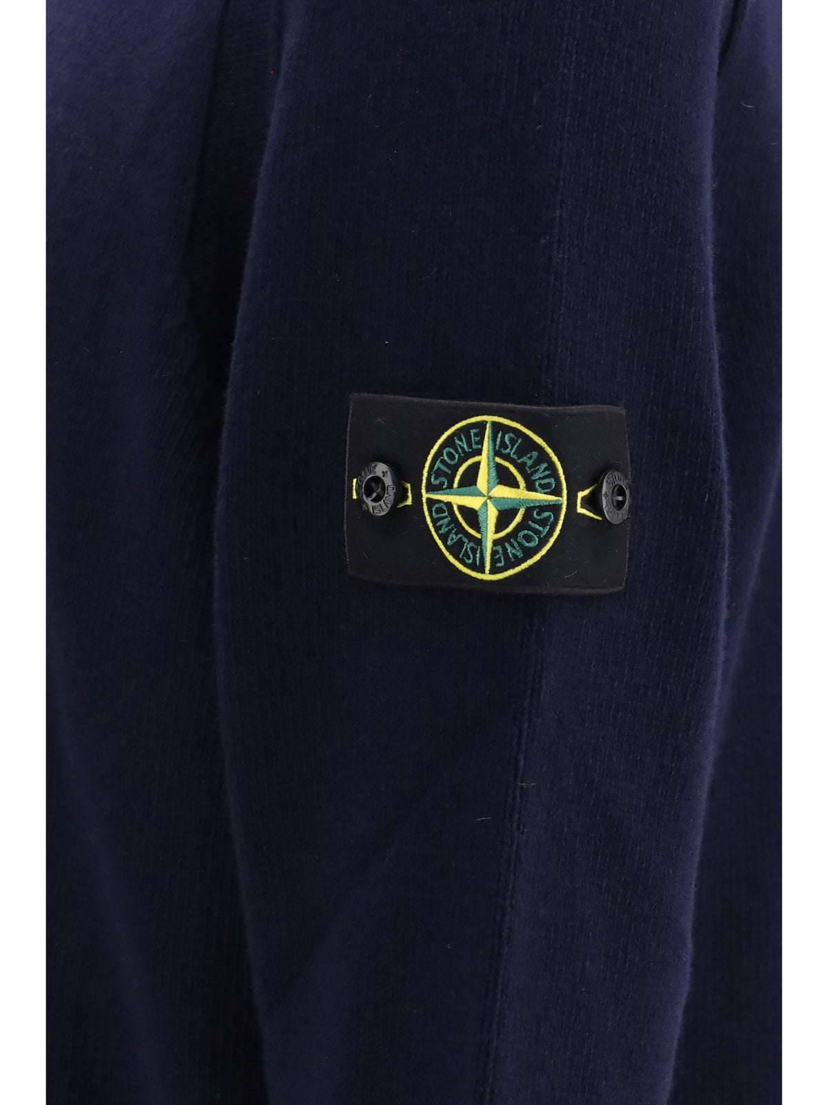 Stone Island Men Sweater Crewneck With Logo Patch On The Sleeve STONE ISLAND
