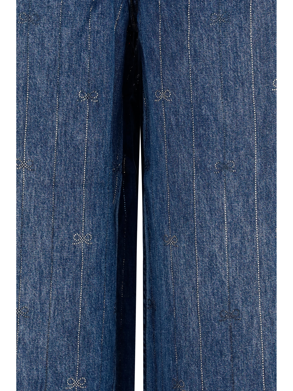 Self-Portrait Women Crystal-Striped Jeans SELF-PORTRAIT