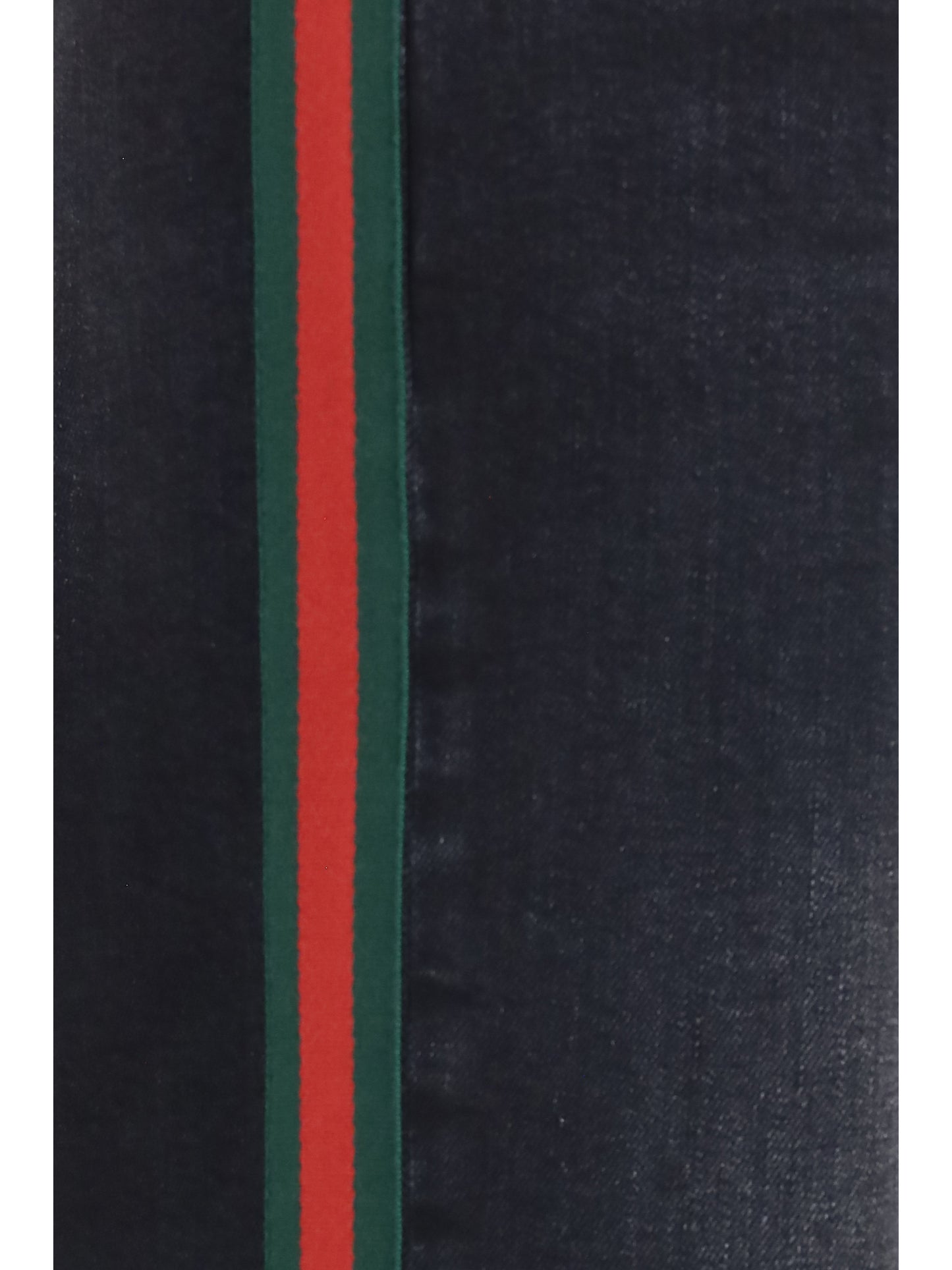 Gucci Women Stretch Cotton Jeans With Web Stripe GUCCI