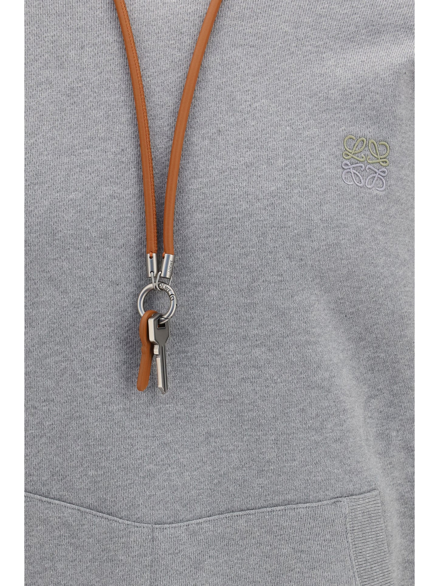 Loewe Men Hooded Sweatshirt With Drawstring And Keyring LOEWE