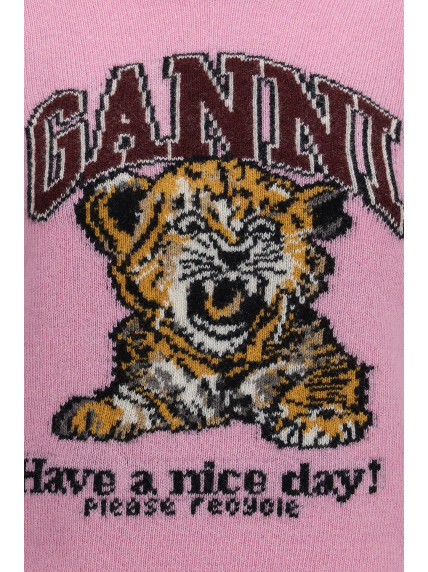 Ganni Women Wool Graphic Sweater GANNI