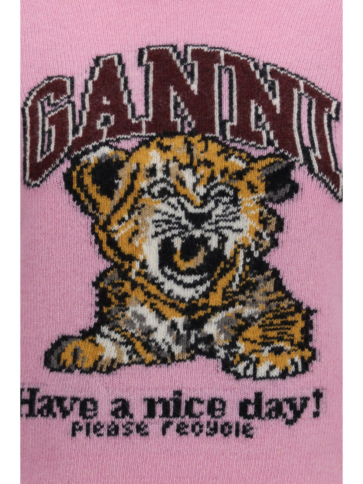 Ganni Women Wool Graphic Sweater GANNI