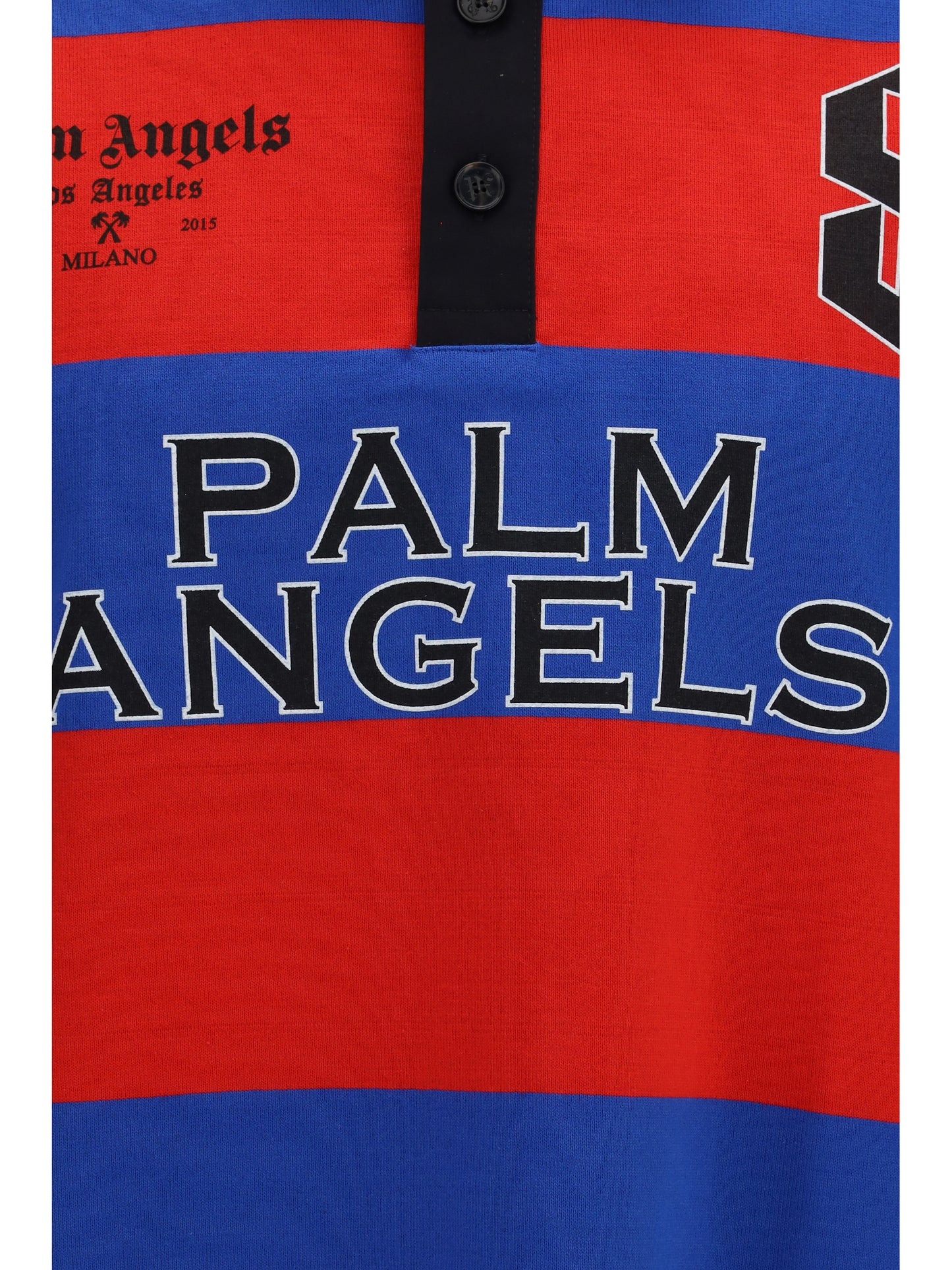 Palm Angels Men Palm Sport Stripes Short-Sleeve Polo PALM ANGELS