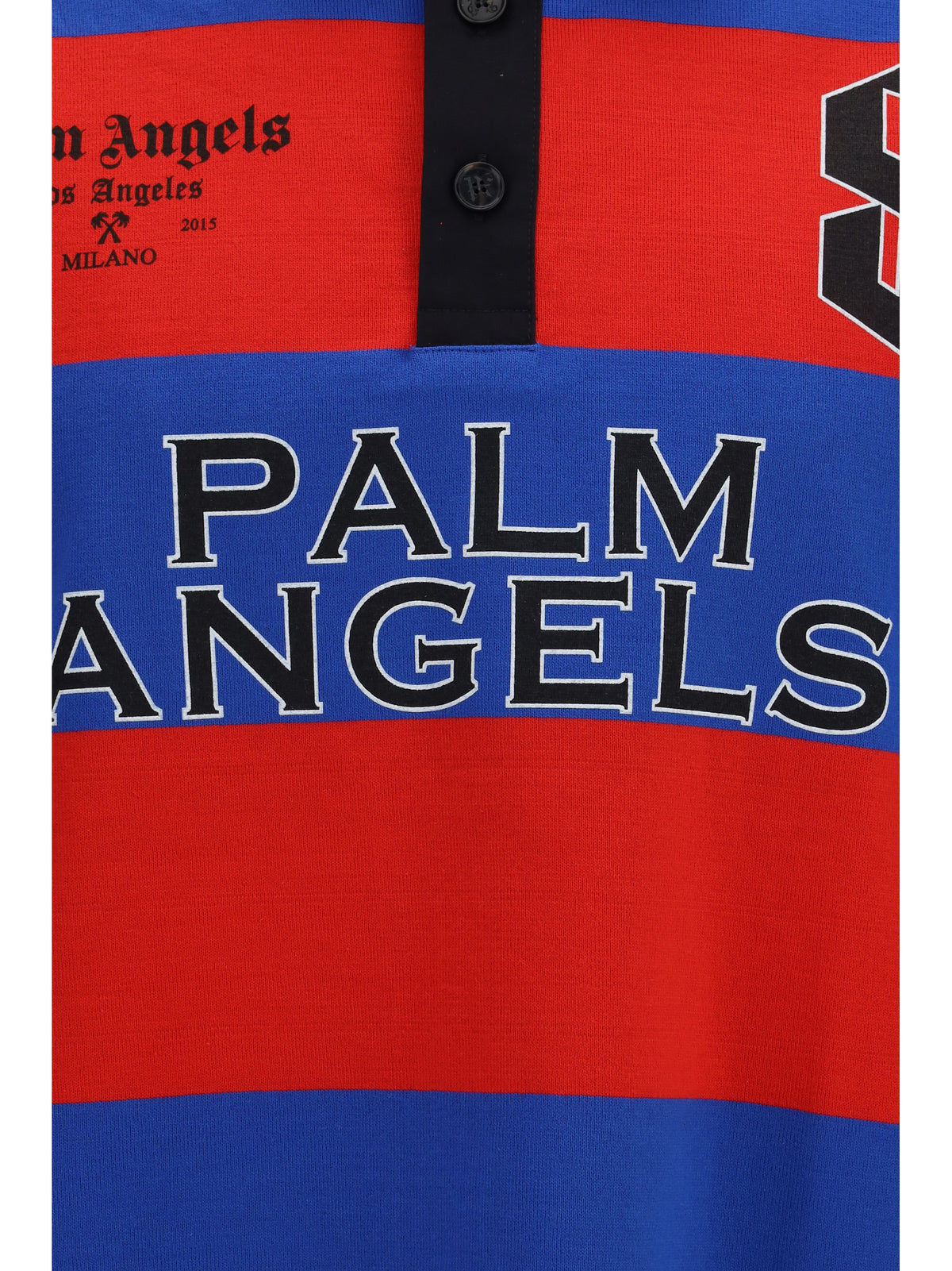 Palm Angels Men Palm Sport Stripes Short-Sleeve Polo PALM ANGELS