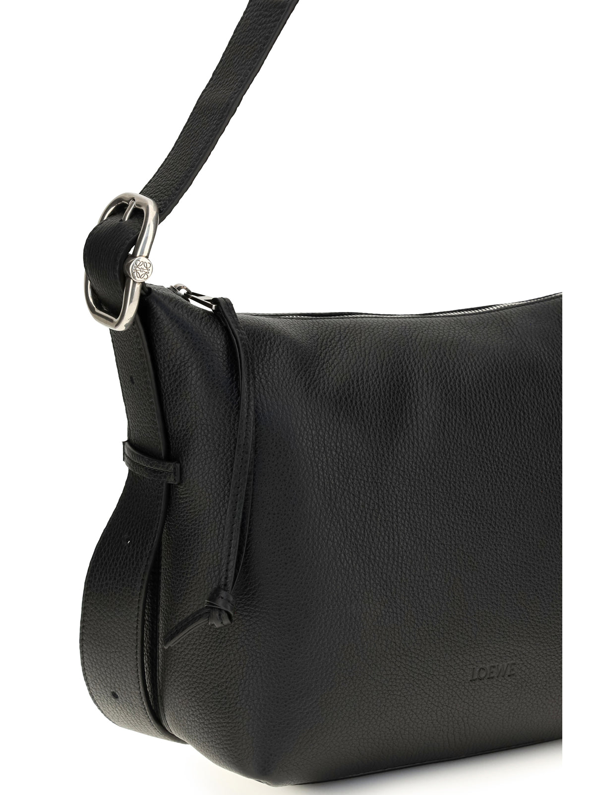 Loewe Men Medium Loop Hobo Bag In Grained Calfskin LOEWE