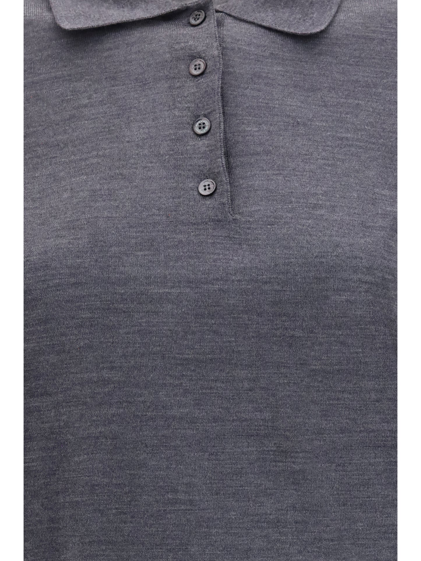 Golden Goose Women Long Sleeve Merino Wool Polo GOLDEN GOOSE