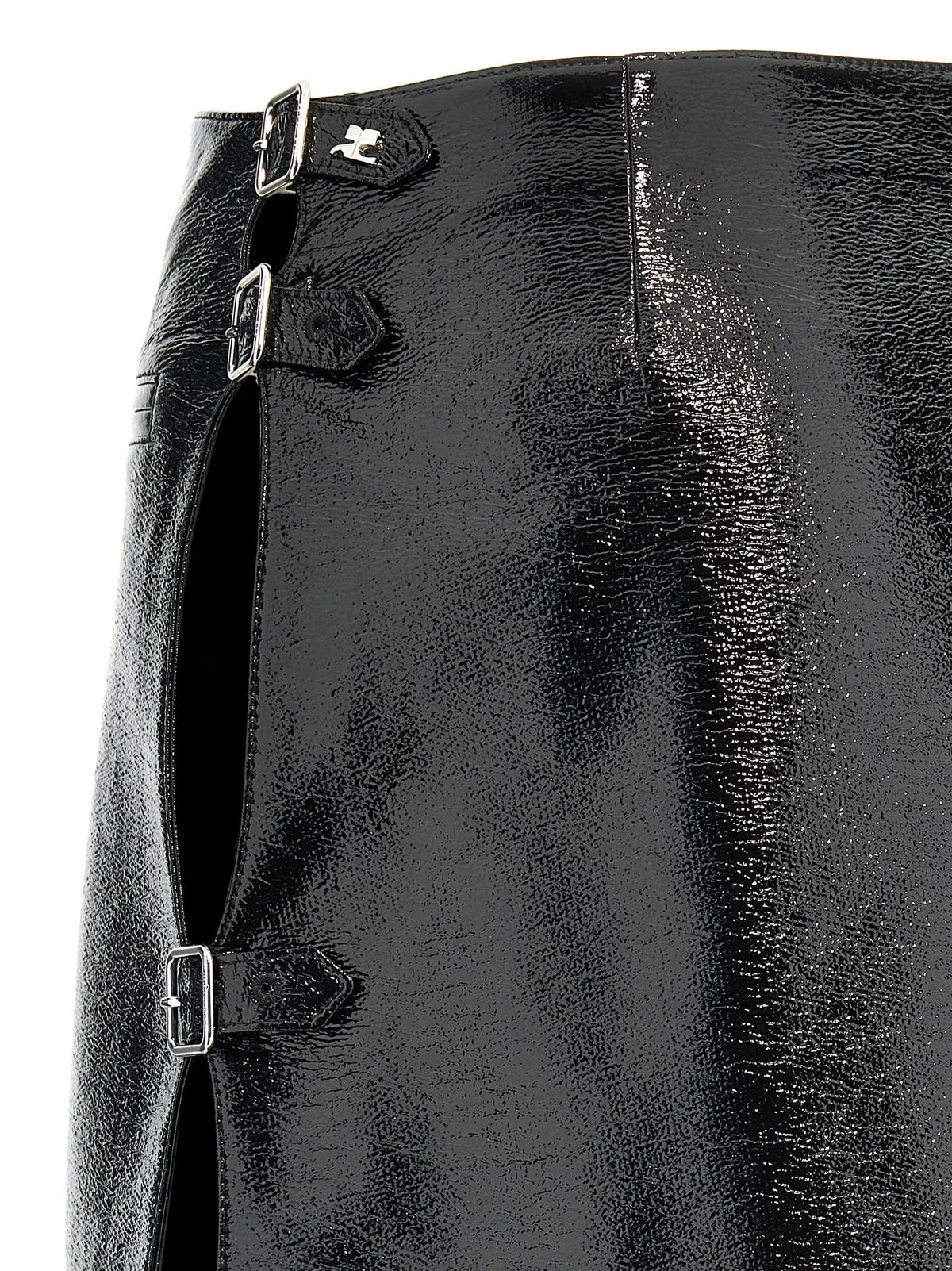 Courreges Women 'Mini Multi Sangle Vinyl' Skirt COURREGES