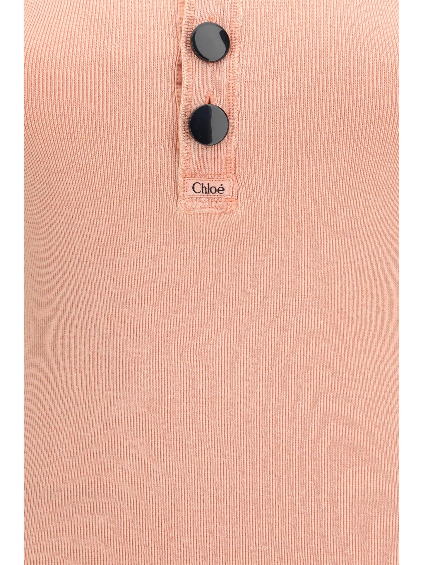 Chloé Women Fitted Henley Tank Top CHLOE