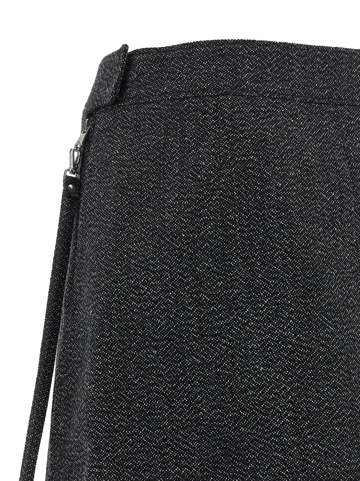 Courreges Women 'Zipped Caviar Mini' Skirt COURREGES