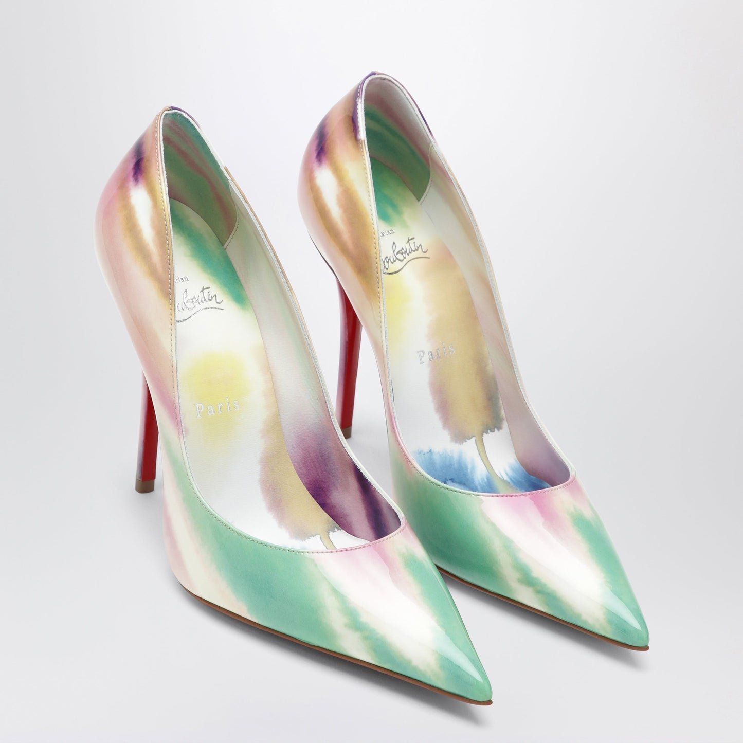 Christian Louboutin Miss Z Pumps In Tie-Dye Patent Calf Leather Women CHRISTIAN LOUBOUTIN