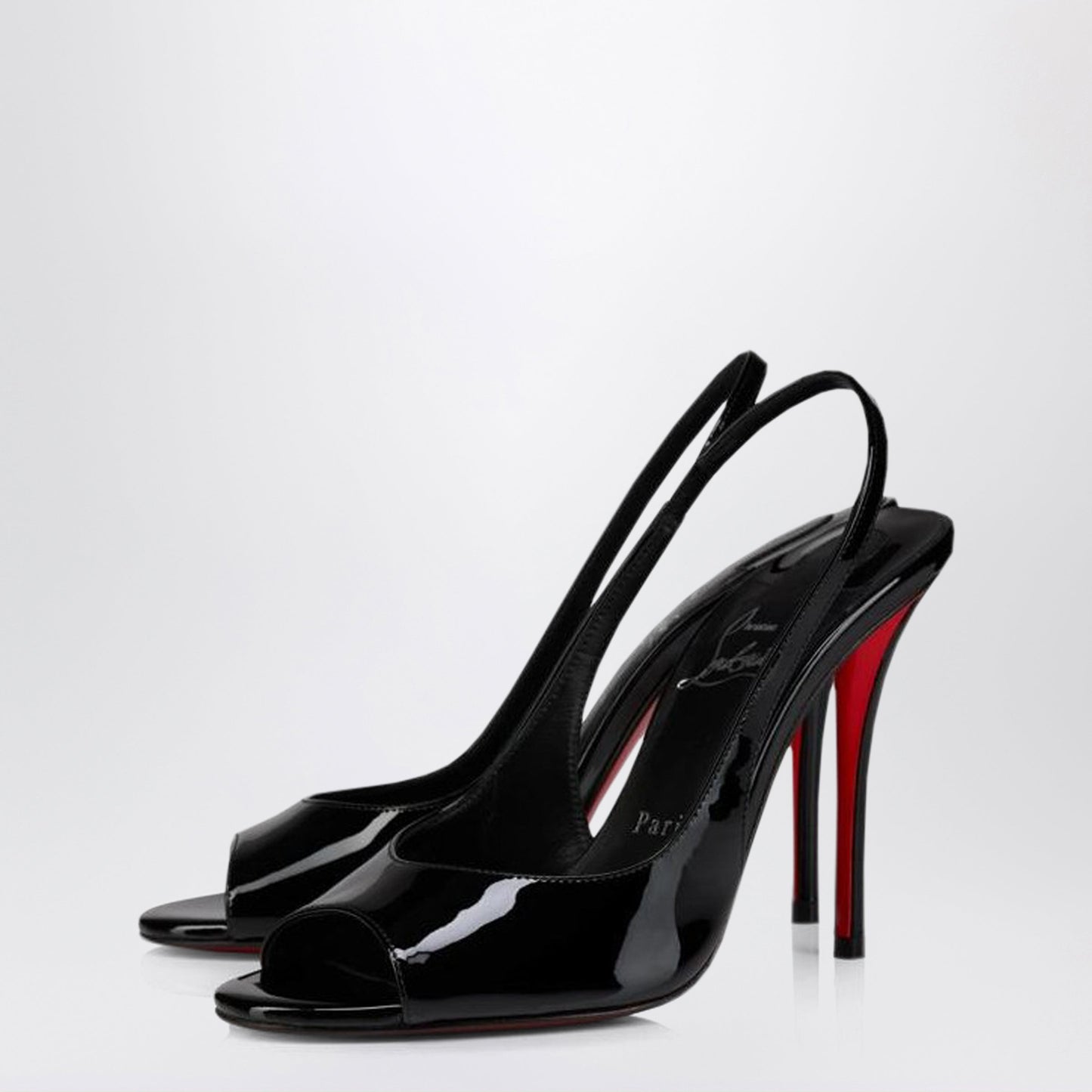 Christian Louboutin Sofia Z Slingback Pumps In Black Patent Leather Women CHRISTIAN LOUBOUTIN