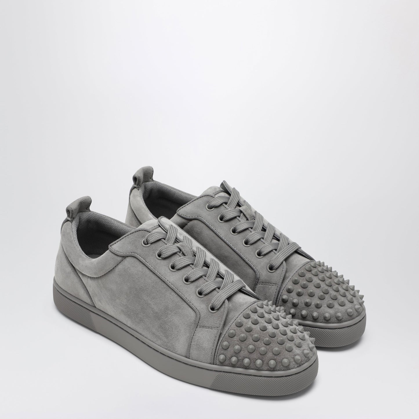 Christian Louboutin Louis Jr Spikes Canopy Sneakers Phantom Grey Men CHRISTIAN LOUBOUTIN