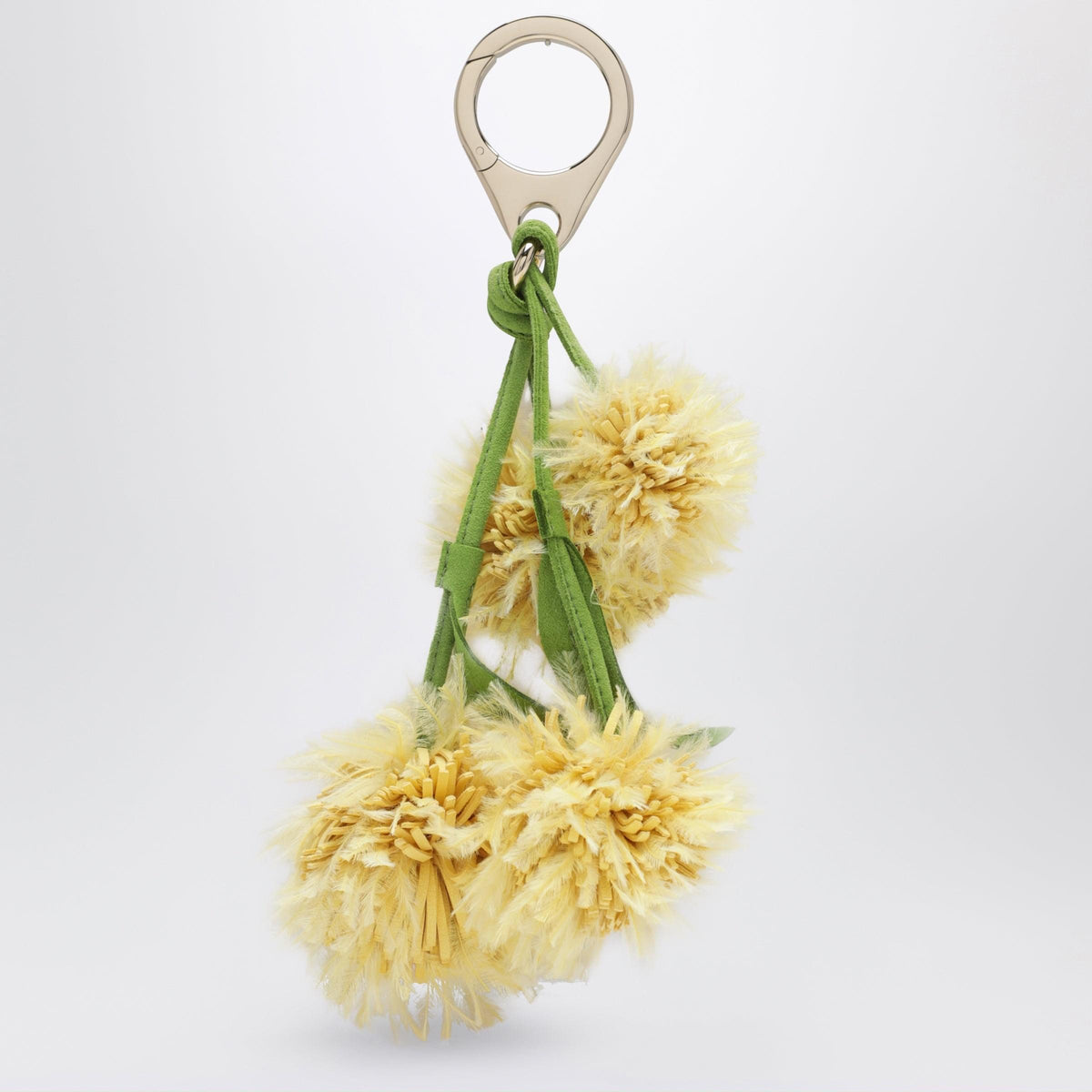 Christian Louboutin Leather Bag Charm In The Shape Of A Mimosa Women CHRISTIAN LOUBOUTIN