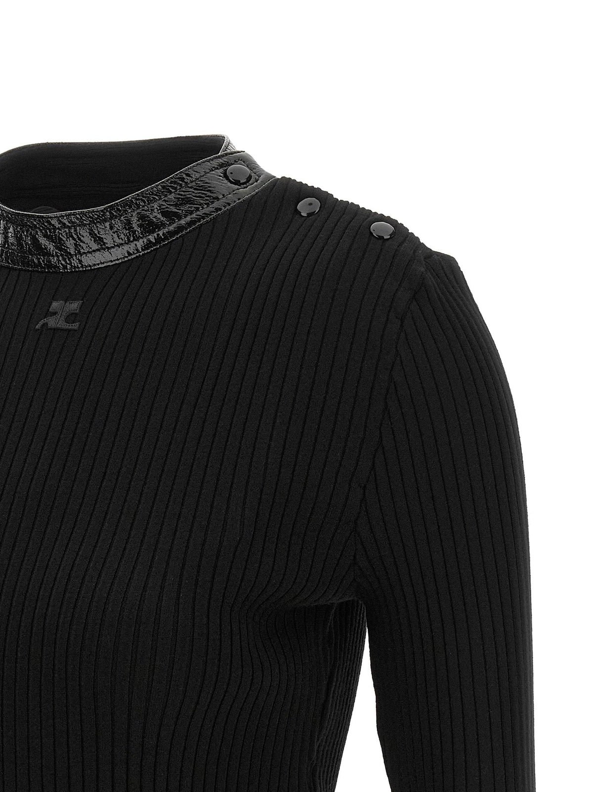 Courreges Women Vinyl Collar Sweater COURREGES