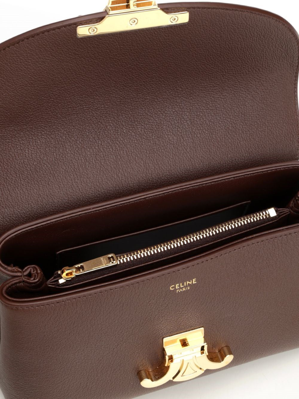 Celine Women Nino Teen Bag In Garnet Leather CELINE