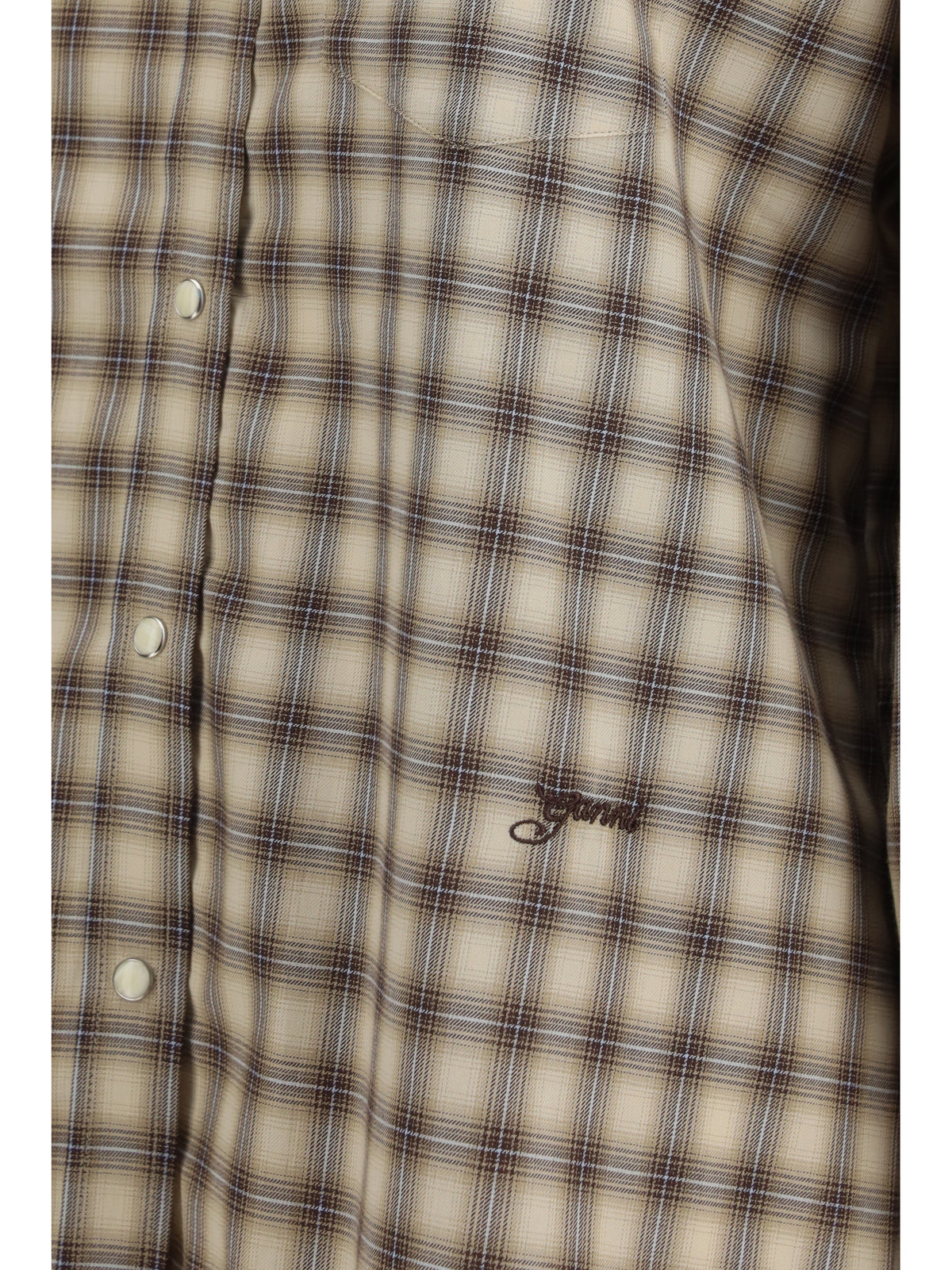 Ganni Women Check Fannel Shirt GANNI