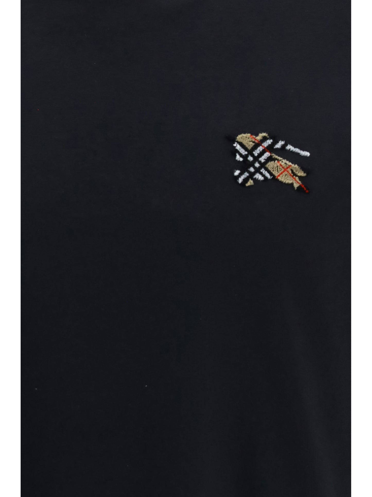 Burberry Men Embroidered Logo Cotton T-Shirt BURBERRY