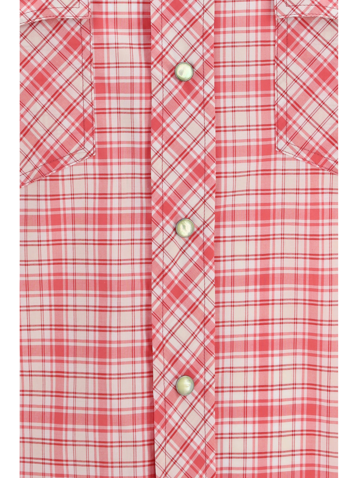 Versace Men Slim Checked Cotton Poplin Shirt VERSACE