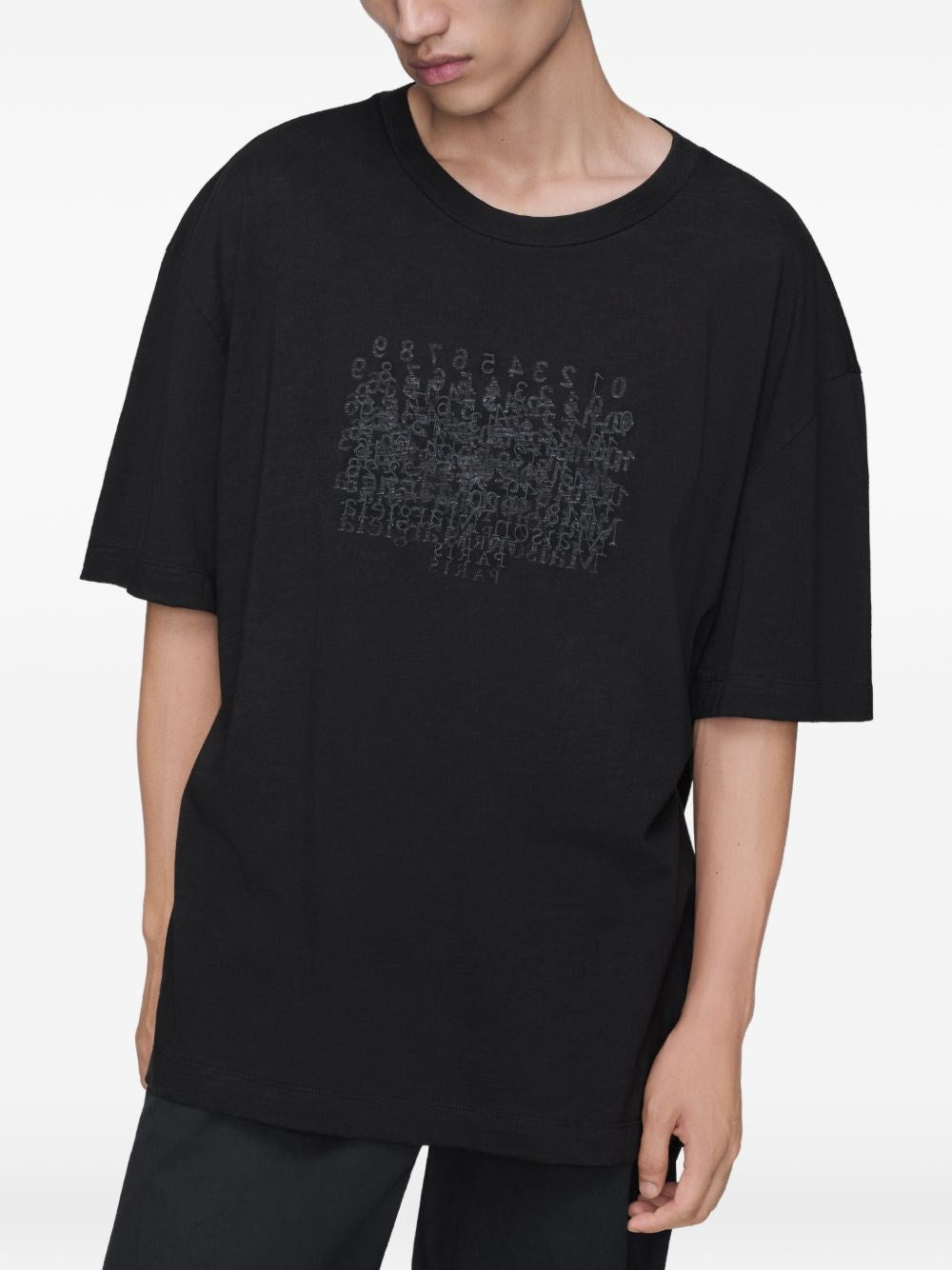 Maison Margiela Men Embroidered Cotton T-Shirt MAISON MARGIELA
