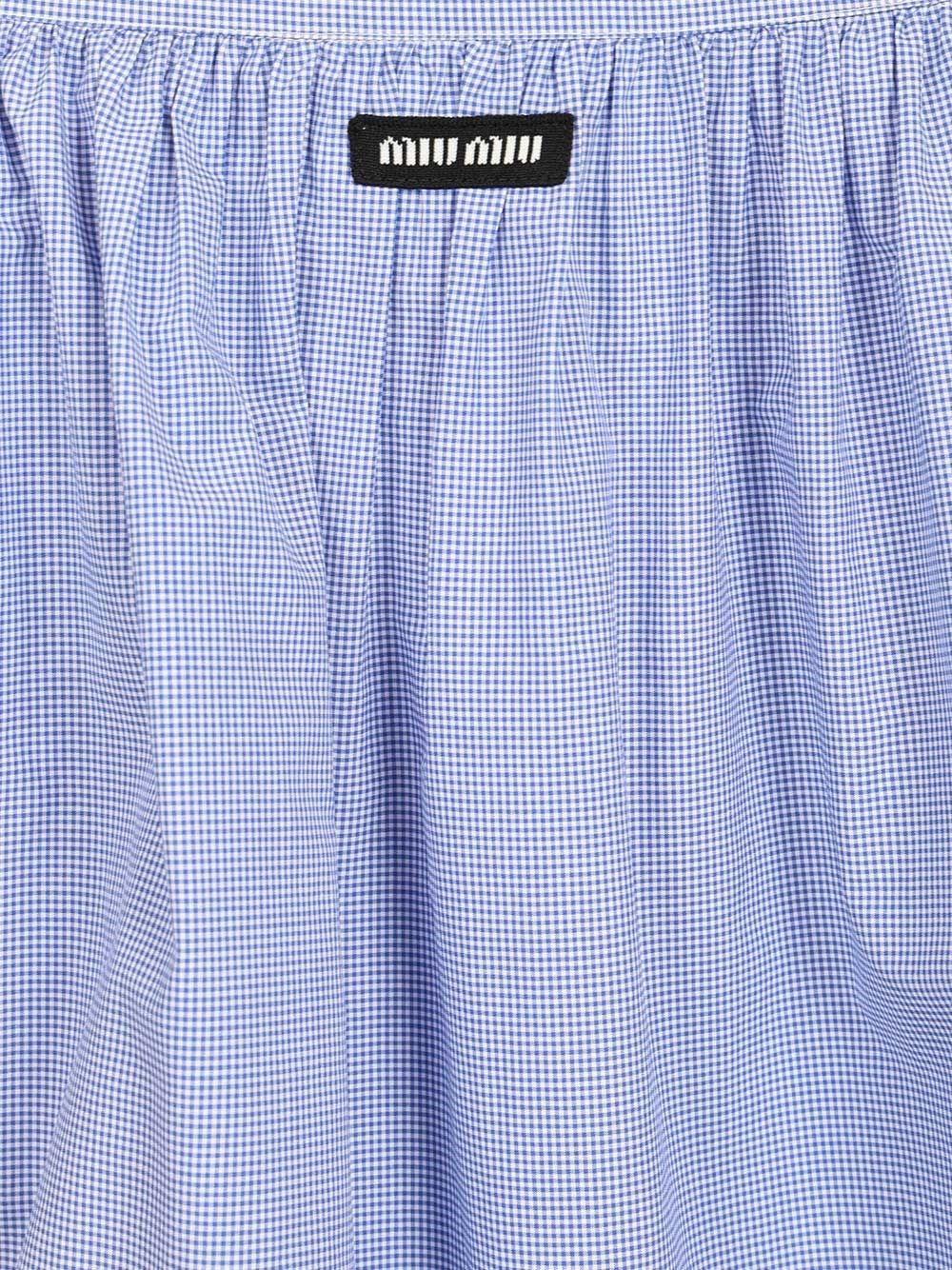Miu Miu Women Gingham Skirt MIU MIU